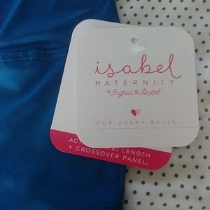 XL Teal Isabel Maternity Capri Length Leggings